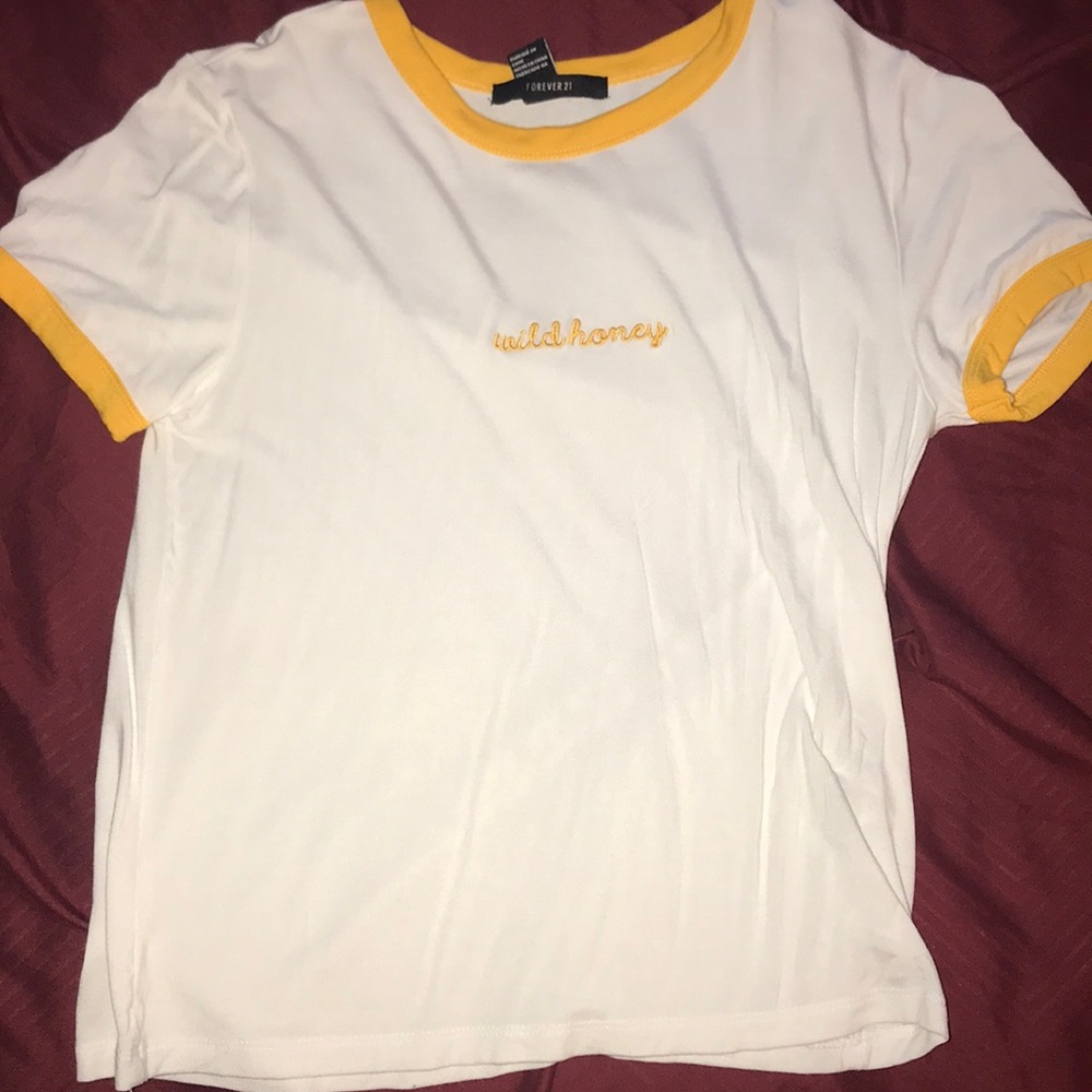 forever 21 graphic cropped t shirt